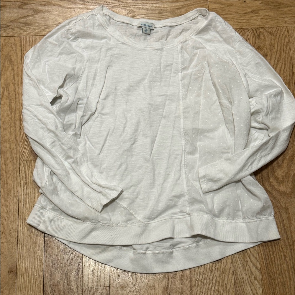 Sundance Swiss Dot and Embroider Details 100% Cotton Long Sleeve